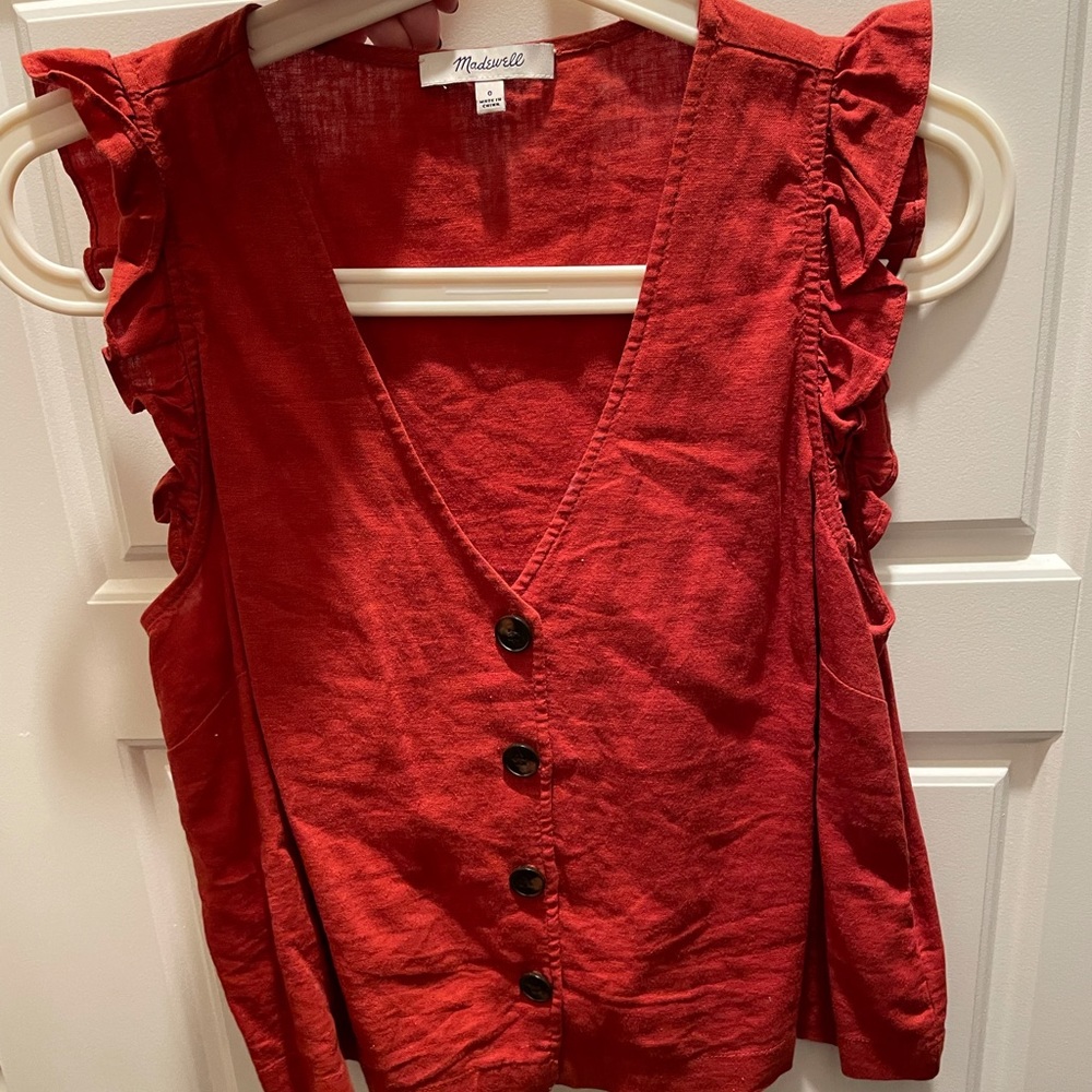 Madewell cropped muscle tank